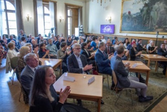 Slavnostní vyhlášení proběhlo 18. září 2025 v Akademii věd ČR v Praze na Národní třídě.<br>Foto Josef Landergott / Akademie věd ČR